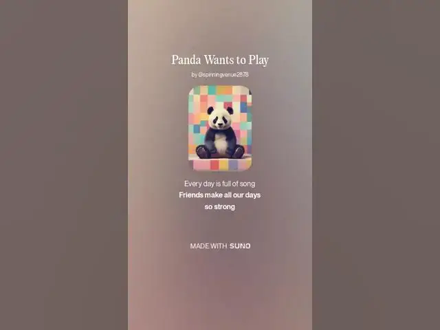 Video thumbnail for Panda Wants to Play