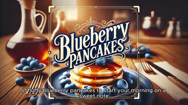 Video thumbnail for Blueberry Pancakes