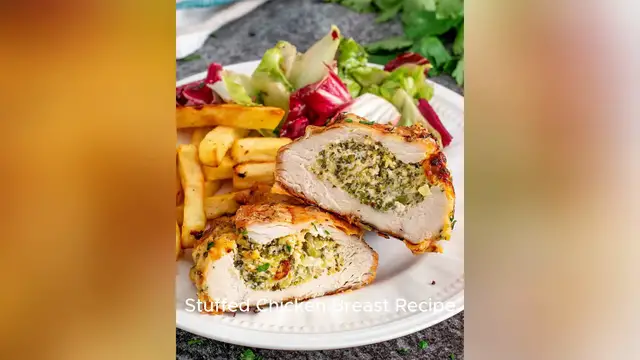 Video thumbnail for stuffed chicken recipe