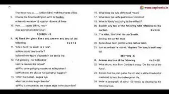 Video thumbnail for 12th English 2nd MidTerm Question Paper 2019-20 | Tiruppur District | Team Aspirants