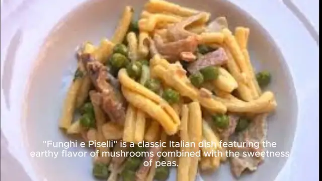 Video thumbnail for funghi e piselli recipe