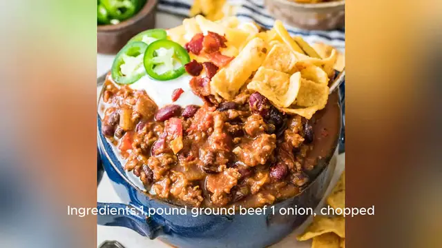 Video thumbnail for recipe for good chili