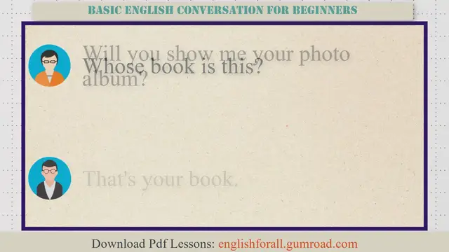 Video thumbnail for Basic English Conversation for Beginners #13