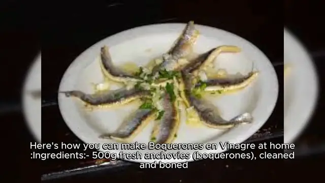 Video thumbnail for Boquerones en vinagre Recipe