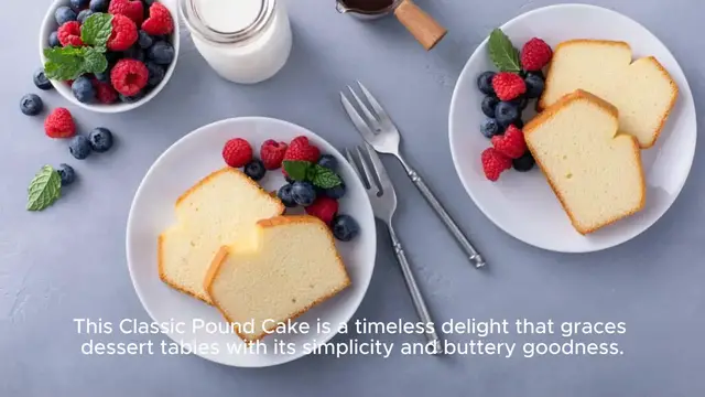 Video thumbnail for Classic Pound Cake Recipe - Only 4 Ingredients