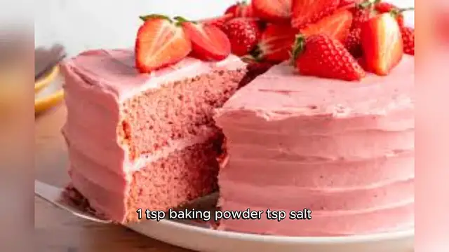 Video thumbnail for Strawberry Cake Recipe