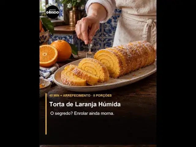 Video thumbnail for 🍊 TORTA DE LARANJA HÚMIDA — enrola-se ainda morna!  #TortaDeLaranja #ReceitasTradicionais