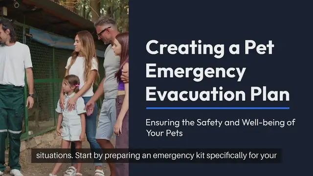Video thumbnail for Pet Emergency Evacuation Plan