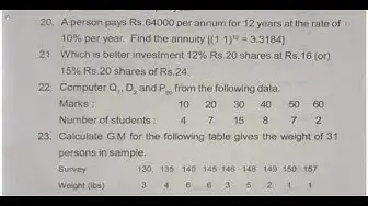 Video thumbnail for 11th Business Maths 2nd MidTerm Question Paper 2018-19 | English Medium | Team Aspirants