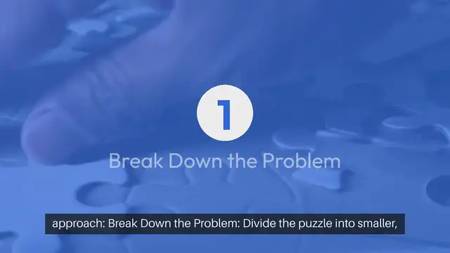 Video thumbnail for Puzzle Game Problem Solving Tact