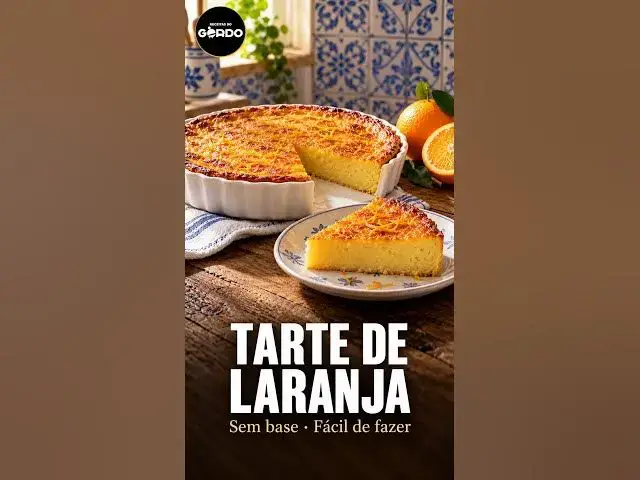 Video thumbnail for 🍊 Tarte de laranja sem base #ReceitasDoGordo #TarteDeLaranja #DocesCaseiros #ReceitasPortuguesas