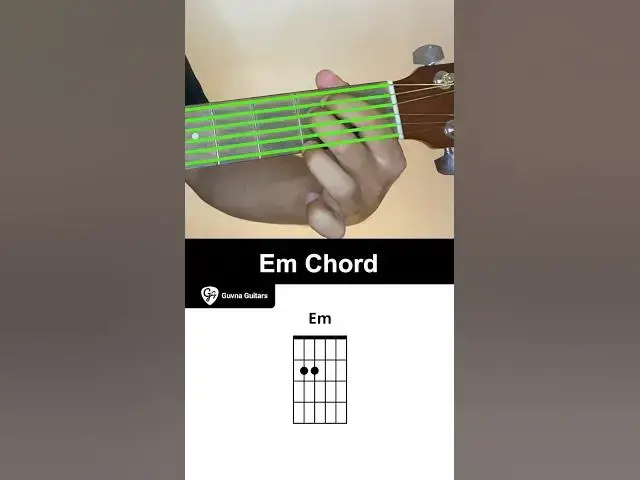 Video thumbnail for How To Play The Em Chord On Guitar - Guvna Guitars