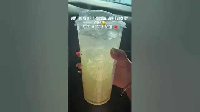 Video thumbnail for lemonade with raspberry syrup🍋 #shorts #youtubeshorts