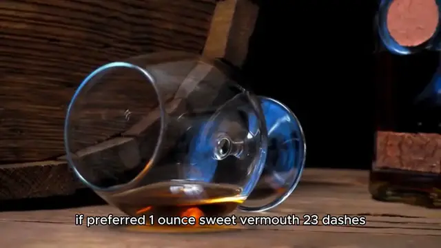 Video thumbnail for manhattan drink recipe