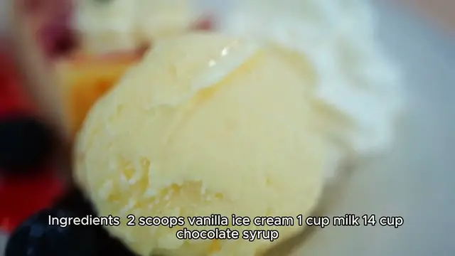 Video thumbnail for chocolate milkshake recipe