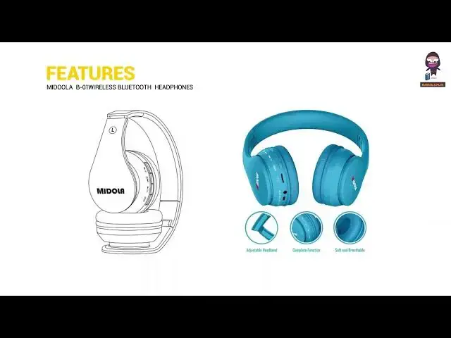Video thumbnail for How to Pair and Connect Midola B-01 Wireless Bluetooth Headphones | User Guide and Specifications