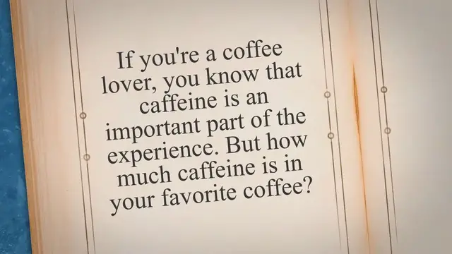 Video thumbnail for How Much Caffeine is in Starbucks Veranda Blend?