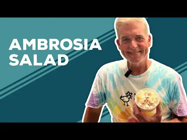 Video thumbnail for Love & Best Dishes: Ambrosia Salad Recipe | Old Fashioned Fruit Salad