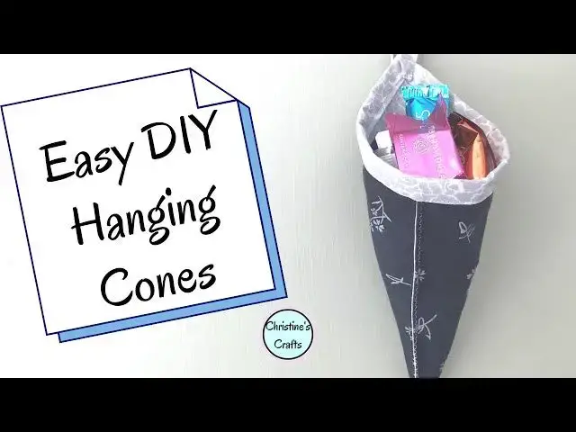 'Video thumbnail for Sew a Hanging Cone Basket - Beginner Friendly'
