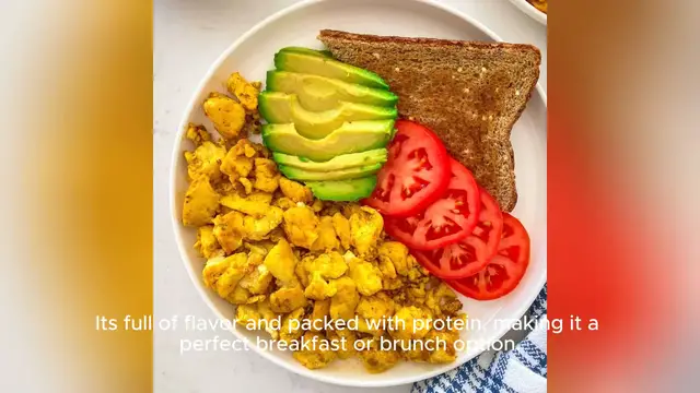 Video thumbnail for tofu scramble recipe