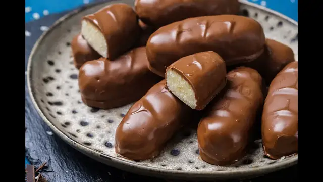 'Video thumbnail for Homemade Bounty Chocolate Bar Kids Special Recipe By Cooking Ideas 馃挕'