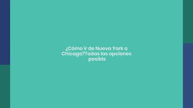 Video thumbnail for ¿Cómo ir de Nueva York a Chicago?