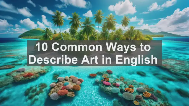 Video thumbnail for 10 Common Ways to Describe Art in English
