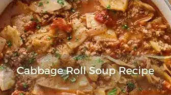 Video thumbnail for Cabbage Roll Soup Recipe