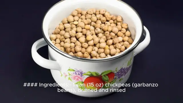 Video thumbnail for hummus recipe