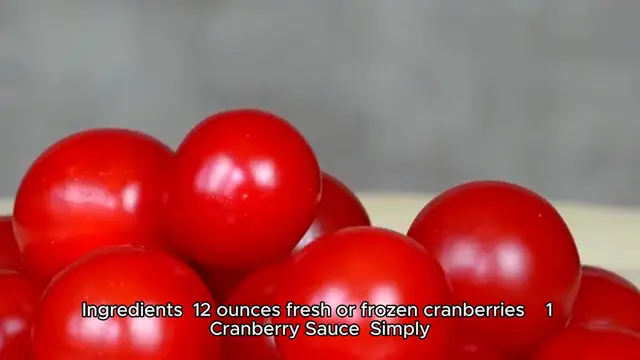 Video thumbnail for cranberry sauce recipe