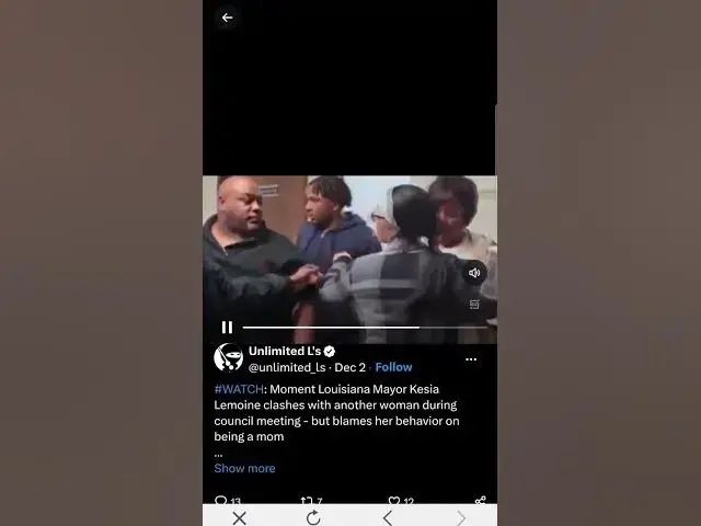 Video thumbnail for Louisiana mayor charged after allegedly smacking phone out of woman’s hand during shouting match