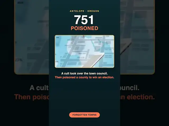 Video thumbnail for They Took Over a Town Council. Then Poisoned 751 People to Win an Election.
