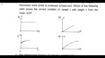 Video thumbnail for 11th Physics Second Revision Question Paper 2019-2020 | Tirunelveli District | English Medium