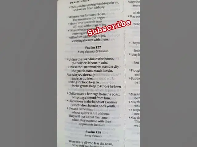 Video thumbnail for Psalms 127 #johnselephilip