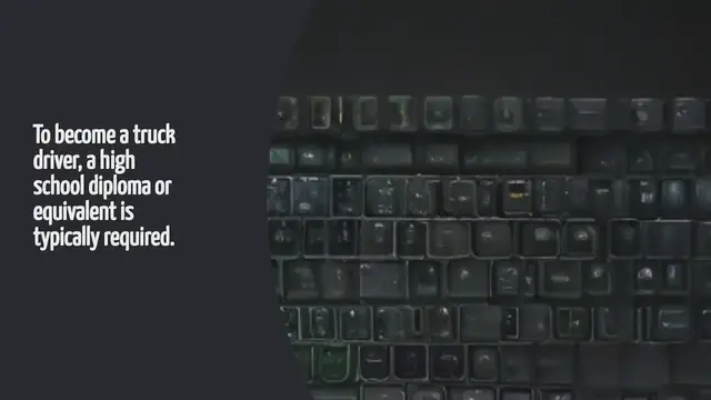 Video thumbnail for What Education Is Required To Be A Truck Driver