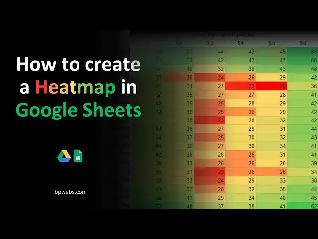 'Video thumbnail for How to create a Heatmap in Google Sheets'