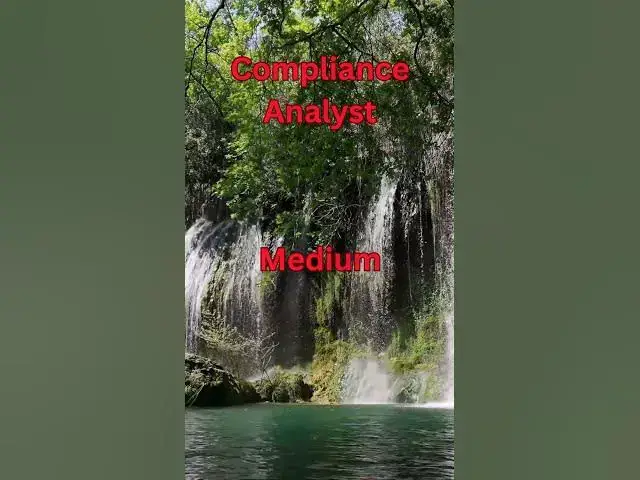 Video thumbnail for Compliance Analysis #cybersecurity  #Technology  #Careers