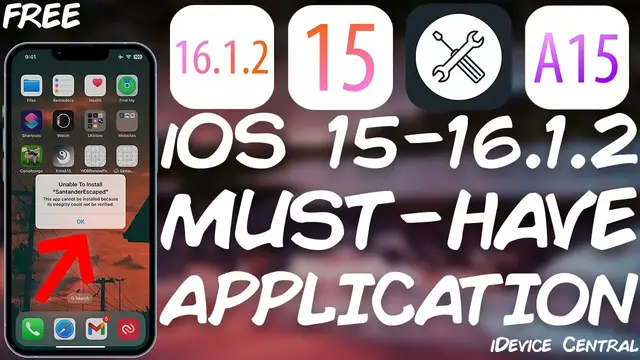 'Video thumbnail for iOS 15 - 16.1.2 Must-Have FREE APPLICATION: DO THIS RIGHT NOW! Fix 3 App Limit! ALL Devices!'