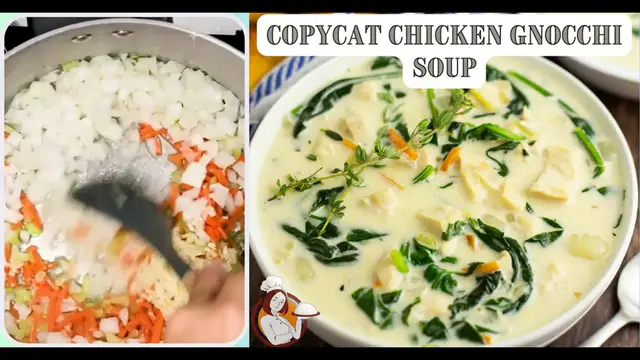 Video thumbnail for Copycat Chicken Gnocchi Soup
