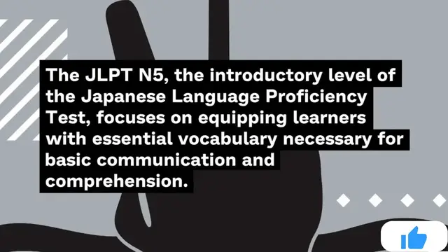 Video thumbnail for JLPT N5 Vocabulary List