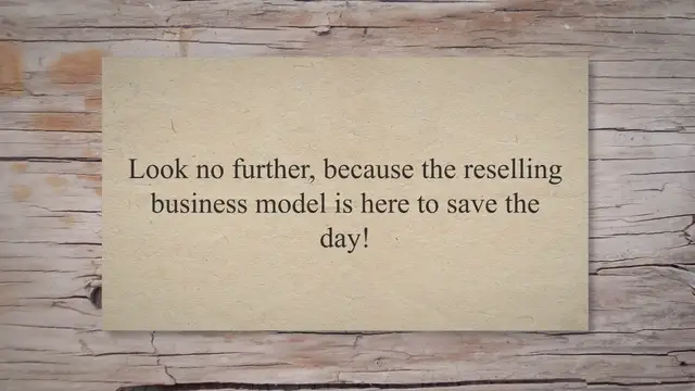 Video thumbnail for What is Reselling? How To Become A Reseller