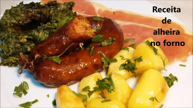 Video thumbnail for Receita de alheira no forno