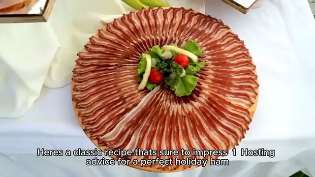 Video thumbnail for glazed ham recipe