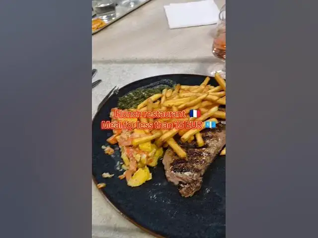 Video thumbnail for 🍽️ Eating at Flunch in France! 🥩🍟 Unlimited Sides & Great Value for Less Than 15 EUR!