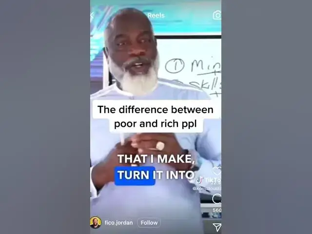 Video thumbnail for The difference between poor, middle class, and rich people is