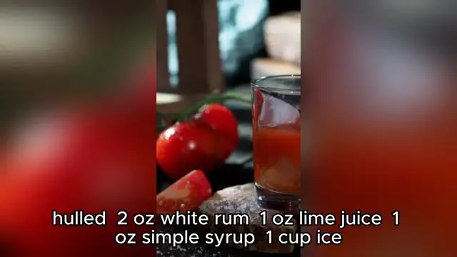 Video thumbnail for strawberry daiquiri recipe