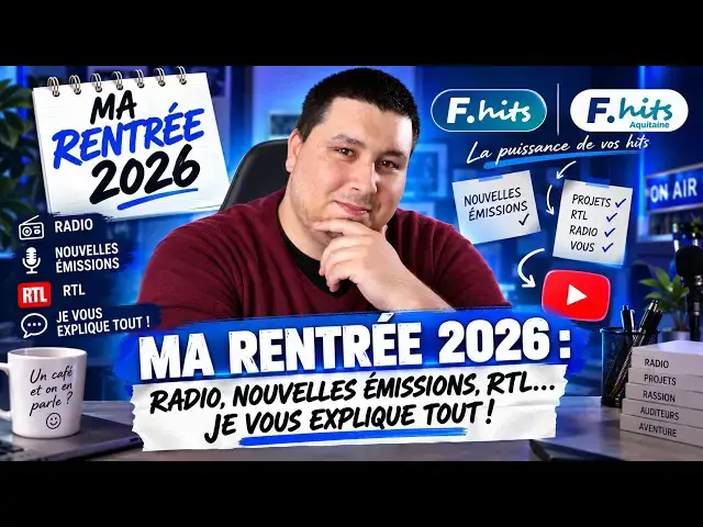 Video thumbnail for 🎙️ MA RENTRÉE 2026 : RADIO, NOUVELLES ÉMISSIONS, RTL… JE VOUS EXPLIQUE TOUT !