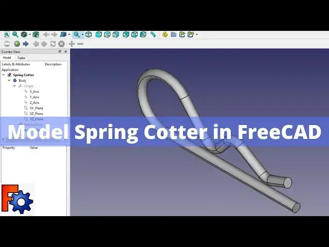 'Video thumbnail for Model Spring Cotter in FreeCAD   FreeCAD Tutorial   FreeCAD Spring Cotter   Mechnexus'