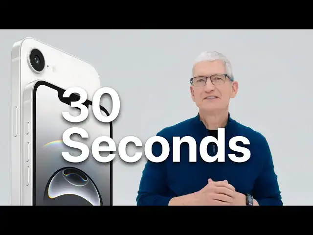 'Video thumbnail for iPhone 16e in 30 seconds'