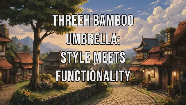 Video thumbnail for Threeh Bamboo Umbrella: Style Meets Functionality